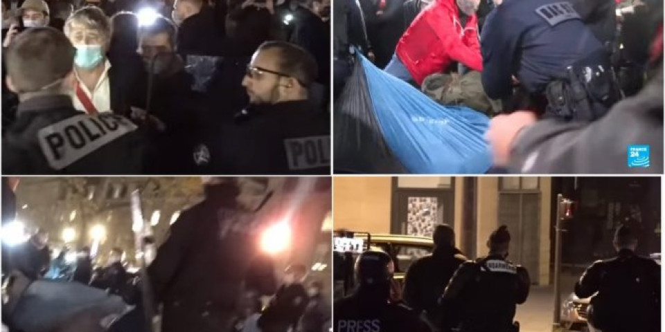 HAOS U SRCU PARIZA! Migranti podigli šatore, specijalci upali i rasturili ih, a onda - SUKOB! (VIDEO)