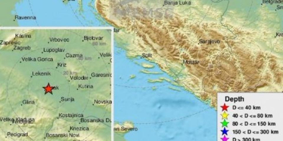 Novi zemljotres u Hrvatskoj! Dobro nas je protreslo! Prvo jači udar i onda se sve treslo nekoliko sekundi