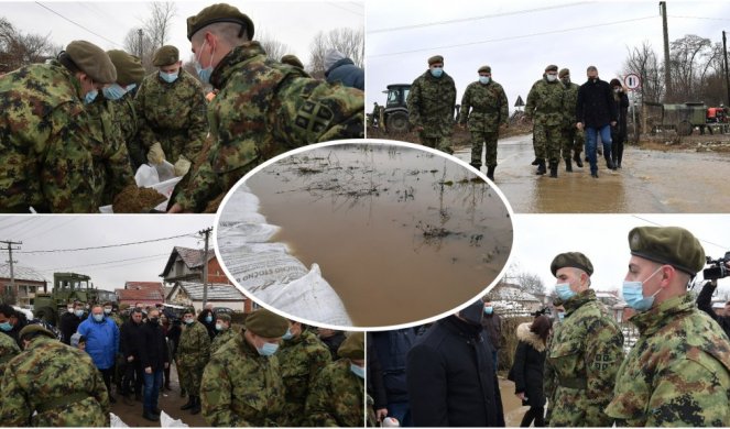 VUČIĆ DAO NAREĐENJE DA BUDU DANONOĆNO UZ GRAĐANE! Vojska pomaže stanovništvu u poplavljenim opštinama! /Foto/