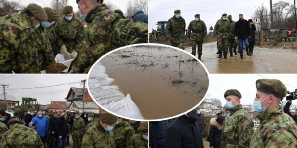 VUČIĆ DAO NAREĐENJE DA BUDU DANONOĆNO UZ GRAĐANE! Vojska pomaže stanovništvu u poplavljenim opštinama! /Foto/