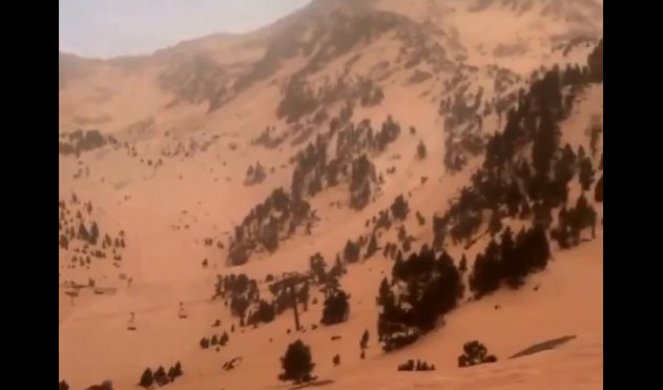 FENOMEN! Sve se crveni, zbog peska iz Sahare, Evropa izgleda kao Mars /VIDEO/