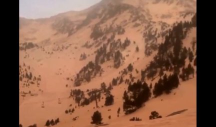 FENOMEN! Sve se crveni, zbog peska iz Sahare, Evropa izgleda kao Mars /VIDEO/