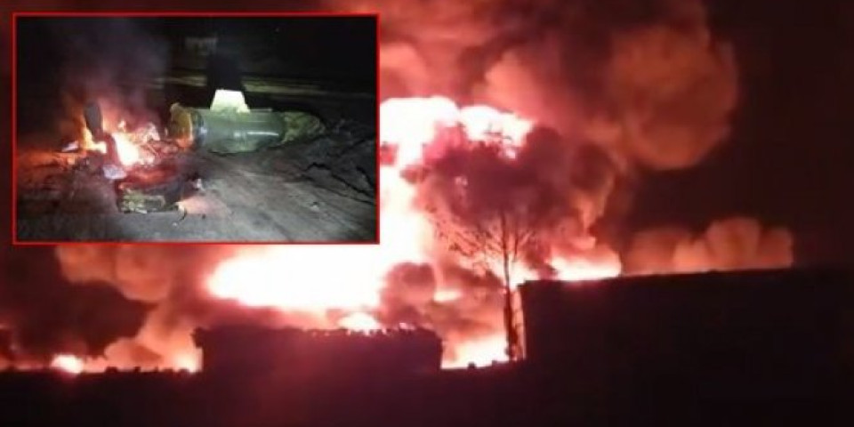 VELIKI RAKETNI NAPAD U SIRIJI RUSKIM RAKETAMA! Razbucan turski naftni konvoj, "Točka" uništavala sve u radijusu od 150 metara! FOTO/VIDEO