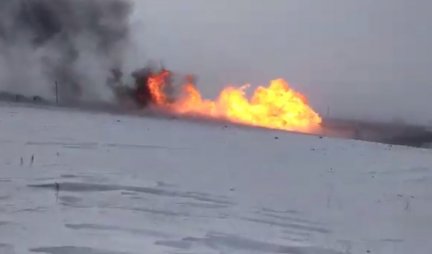 VELIKA EKSPLOZIJA GASOVODA U RUSIJI! Ogromna vatra i dim u Orenburškoj oblasti! /VIDEO/