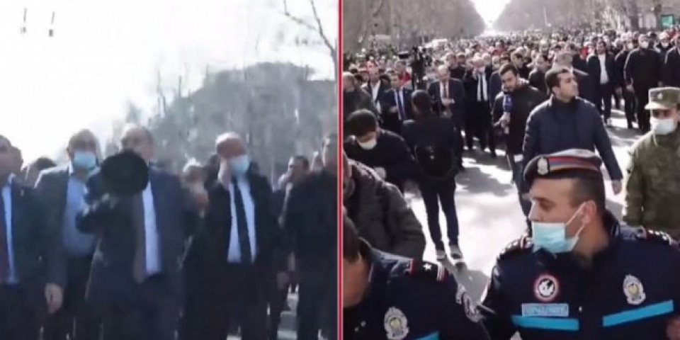 PAŠINJAN MORA DA ODE! Jermenska opozicija poziva da se podignu BARIKADE ispred skupštine! /VIDEO/