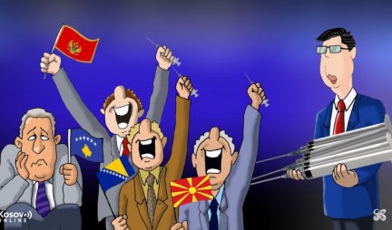 ALBANCI KUKAJU I PLAČU DOK VUČIĆ DELI VAKCINE: Predsednik Srbije spasava ceo Balkan, a mi?! /Foto/