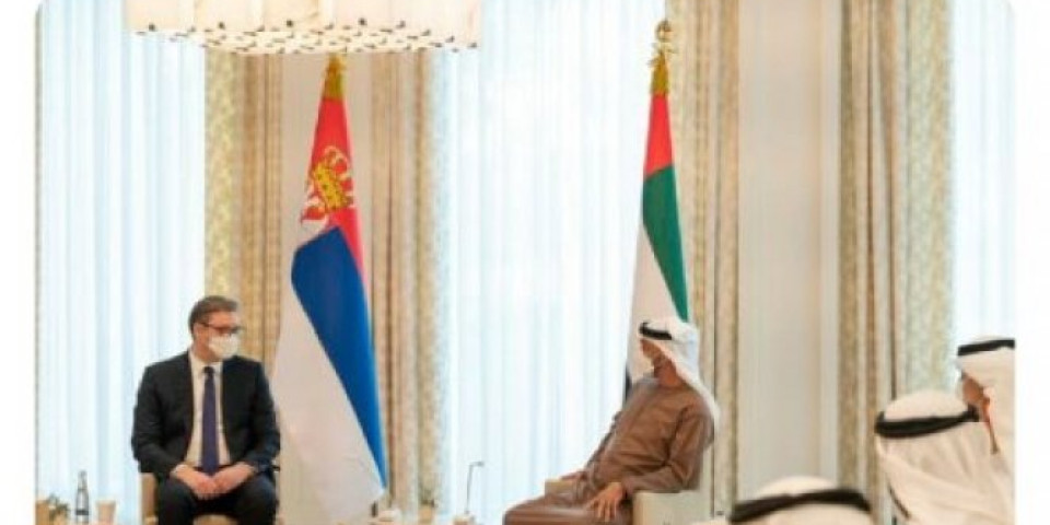 MOJ PRIJATELJ ALEKSANDAR VUČIĆ! Objava šeika Bin Zajeda pokazuje u koliko dobrim odnosima su on i srpski predsednik! /FOTO/