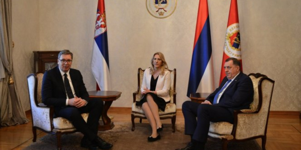 Predsednik Vučić danas u Beogradu sa rukovodstvom Republike Srpske