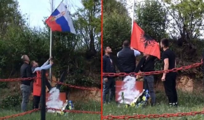 /VIDEO/ SKANDAL U BUJANOVCU! Skinuli srpsku zastavu i postavili albansku!