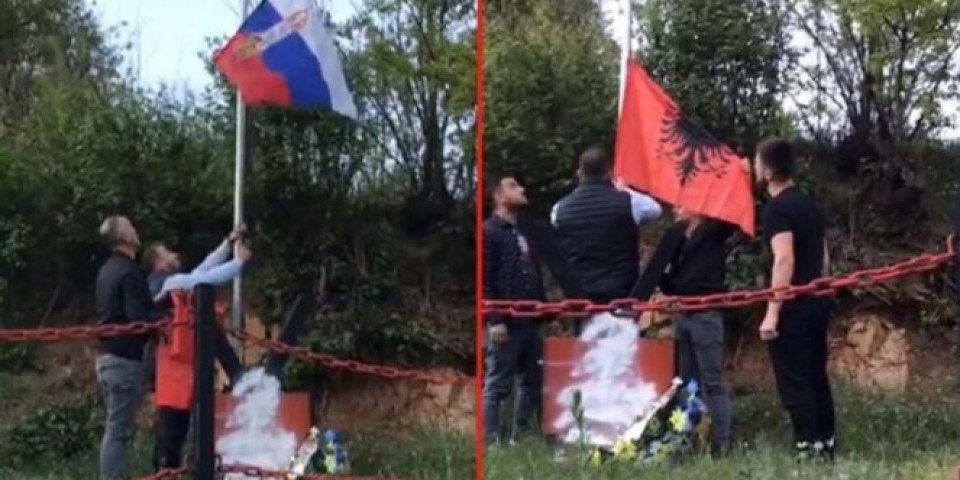 /VIDEO/ SKANDAL U BUJANOVCU! Skinuli srpsku zastavu i postavili albansku!