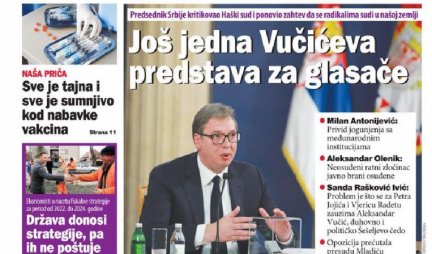 SRAMOTA! Dok se Vučić lavovski bori za našu državu, đilasovske novine ISMEVAJU NJEGOV NASTUP!