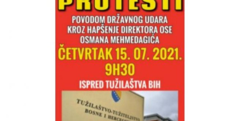 BAKIR POBESNEO ZBOG HAPŠENJA OSMICE, poturio svog jurišnika da preti tužiocu i poziva na proteste zbog "državnog udara"!