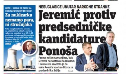 FRKA U REDOVIMA OPOZICIJE! Đilasovci osuli paljbu po Jeremiću: Sujetan si, ne daš Ponošu da bude predsednički kandidat!