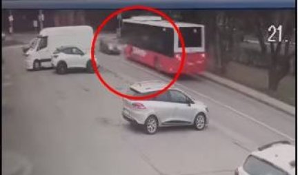 Snimak nesreće u Beogradu od koje prolazi jeza (VIDEO)
