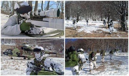 PONOŠE, TI SI OVU SNAGU SRBIJE UKINUO! Pripadnici 72. brigade za specijalne operacije održali obuku u zimskim uslovima!