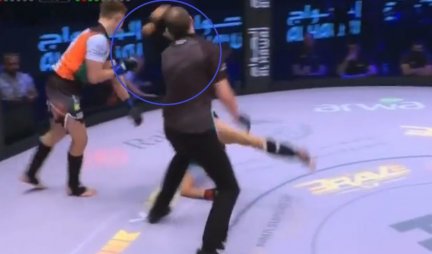 UMALO OSTAO BEZ GLAVE! MMA borac nogom nokautirao nesrećnog sudiju! (VIDEO)