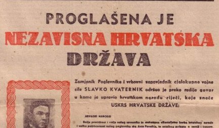 Na današnji dan 1941. godine stvorena je monstruozna tvorevina NDH na čelu sa Antom Pavelićem!