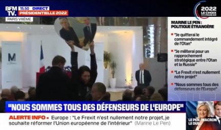 (VIDEO) Marin Le Pen i Putin U OBLIKU SRCA! Neviđeni SKANDAL NA KONFERENCIJI, obezbeđenje sprečilo JOŠ VEĆI INCIDENT!