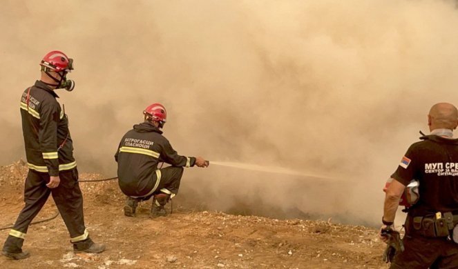 BORBA VATROGASACA! Nakon nekoliko sati lokalizovan požar u selu Golubinje