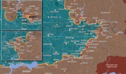 (MAPA) U TOKU OFANZIVA NA DONBAS! Oružane snage Rusije sravnile front severno od Svjatogorska, "Vagnerovci" deluju kod Stjapovke
