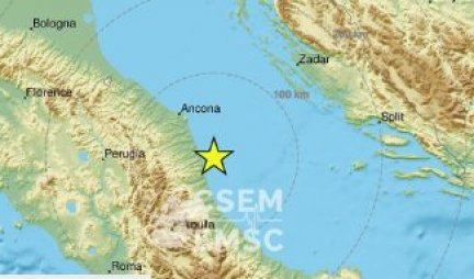 Snažan zemljotres sa epicentrom u Jadranskom moru! "Predmeti su mi padali s ormara" (Foto)