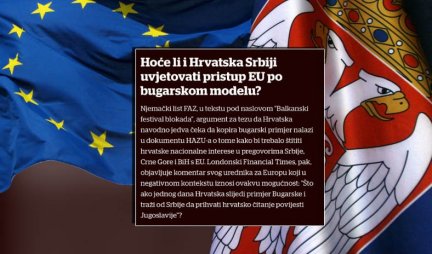 USTAŠE JEDVA DOČEKALE DA UCENJUJU, ALI... Informer saznaje - samo jedno uslovljavanje i Srbija neće biti na EU putu!
