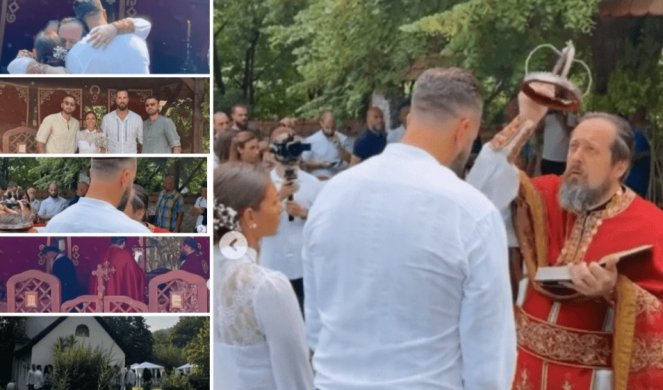 TAJNO VENČANJE! Oženio se Miroslav Raduljica, košarkaša venčao brat Miloša Bikovića! (VIDEO/FOTO)