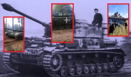POMISLITE DA JE SCENA IZ DRUGOG SVETSKOG RATA, KAD ONO... Ukrajinci "ukrasili" tenkove i opremu kod Hersona NACISTIČKIM OZNAKAMA! (VIDEO)