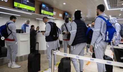 GUŽVA NA AERODROMU! Fudbaleri i košarkaši Zvezde odleteli u Monako, a Partizan u Atinu! (VIDEO)