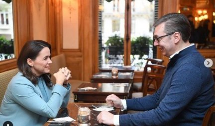 JUTARNJI ČAJ SA KATALIN NOVAK! Predsednik Vučić: Upoznao sam predsednicu Mađarske sa svim dešavanjima na Kosovu i Metohiji!