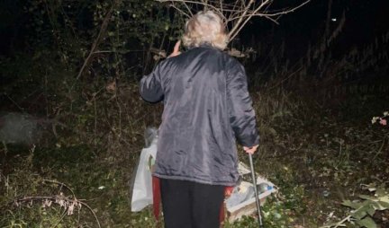 "PALA" BABA DILERKA! Policija u šumi u Zemunu zatekla staricu, pored nje vagica i beli prah...