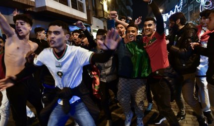 SLAVLJE NEVIĐENIH RAZMERA! Marokanci izašli na ulice Španije,  UŽIVAJU POSLE VELIKOG TRIJUMFA (FOTO GALERIJA)