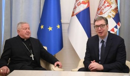 BEOGRAD ĆE UVEK BITI VAŠA KUĆA! Vučić primio u oproštajnu posetu nadbiskupa i metropolita Stanislava Hočevara
