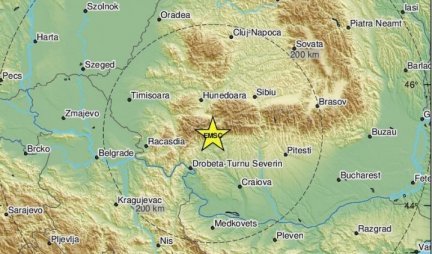 BESANA NOĆ U RUMUNIJI! Novi potres kod grada Targu Žiju, drhtalo tlo na oko 300 km od Beograda!