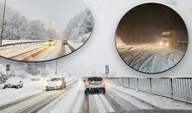 (FOTO/VIDEO) SAOBRAĆAJNI KOLAPS U ZAPADNOJ SRBIJI! Sneg pravi havariju, padaju stabla, kamioni zaglavljeni!