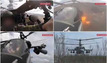 (VIDEO) PUTINOVI 'ALIGATORI' U NISKOM LETU POKAZALI SILU! Moćni Ka-52 zasuli ukrajinska oklopna vozila, ministarstvo odbrane objavilo snimak!