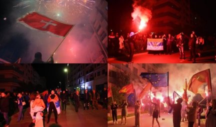 LIJTE KIŠE HLADNE VODE, MILO ODE, MILO ODE! Podgorica slavi pobedu Jakova Miltovića! (FOTO, VIDEO)