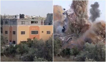 (VIDEO) HOROR! ZGRADA NESTALA U SEKUNDI! Snimak stravičnog razaranja u Pojasu Gaze širi se društvenim mrežama!