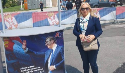 PODRŠKA PREDSEDNIKU! Gordana Šaulić došla na mesto skupa "Srbija nade": I Šaban bi to učinio da je danas tu!