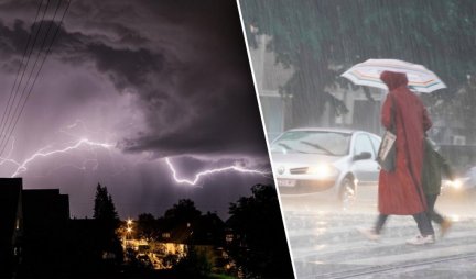 RHMZ UPOZORAVA NA VREMENSKE NEPOGODE! Upaljen meteo alarm, narednih nekoliko dana Srbiju će pogoditi JAKO NEVREME