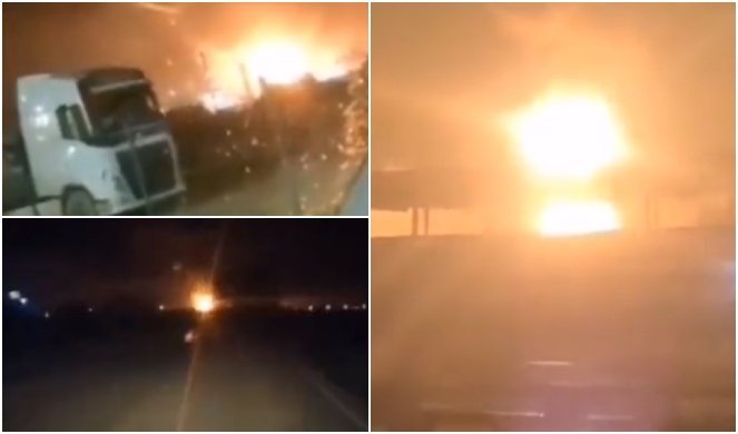 (VIDEO) OPŠTA PANIKA U RUSIJI! DRONOVI NASTAVLJAJU DA PRAVE HAOS! Rafineriju zahvatio ogroman požar nakon udara bespilotne letelice!