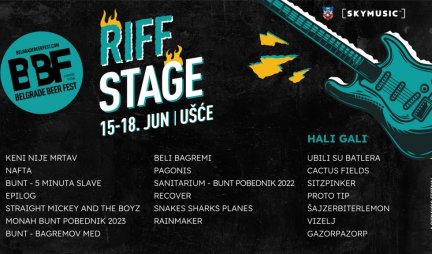 Belgrade Beer Fest: Riff stage donosi najbolje od domaće rok scene - otkriveno ko nastupa