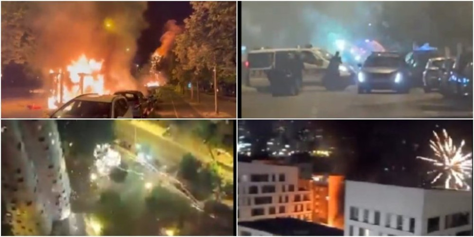 (VIDEO) Ratno stanje  u Parizu! Besna rulja zapalila automobile i osnovnu školu nakon što je policajac ubio 17-godišnjaka!