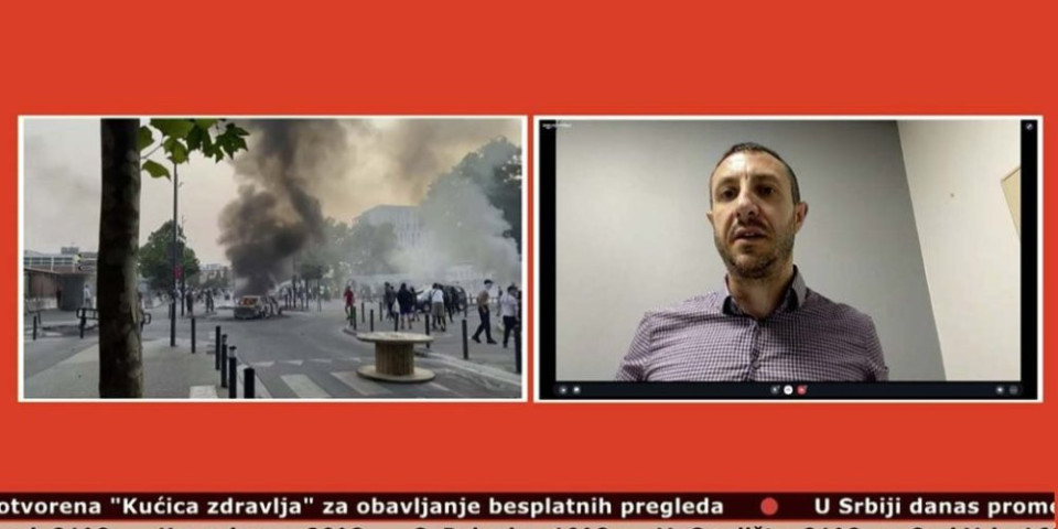 Direktno uključenje iz Pariza za Informer TV! Saša Pešić: Napadnuta kuća predsednika opštine, na ulicama je veoma teško stanje!