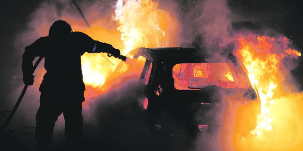 Bukti požar u Šapcu: Buktinja kod nadvožnjaka