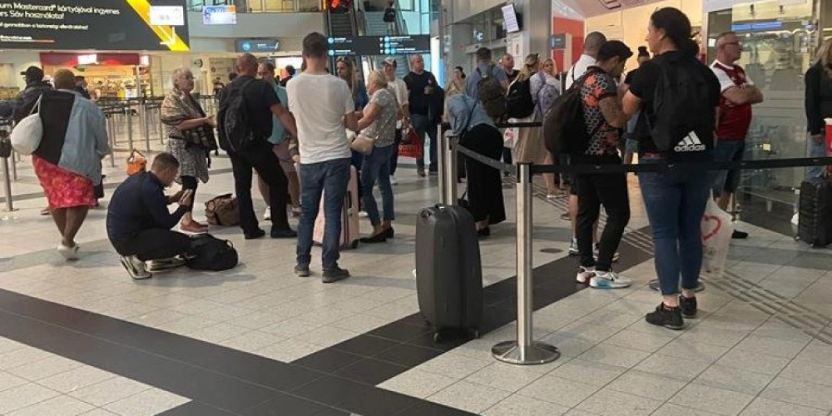 Srpski državljani zarobljeni na aerodromu u Budimpešti: Više od tri sata ne dobijaju nikakve informacije (FOTO, VIDEO)