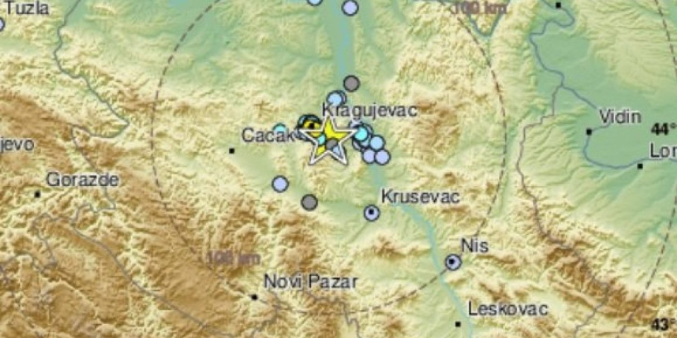 Zemljotres se osim u Kragujevcu osetio i u ova četiri grada: Puklo je kao bomba, a onda su usledila dva udara