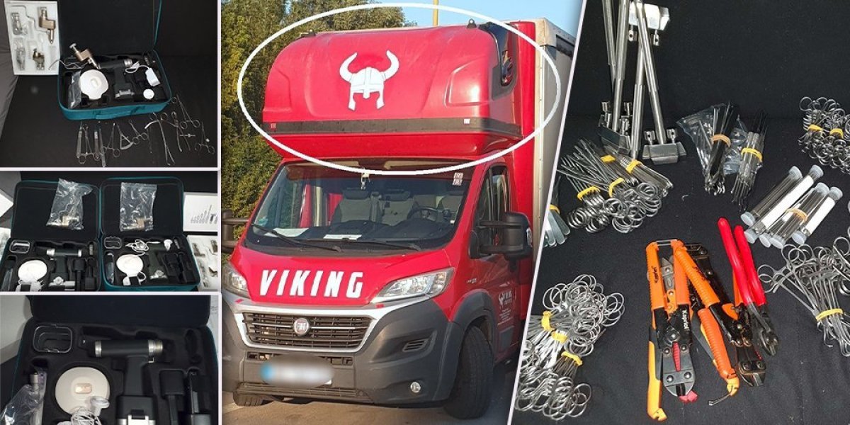 Na kamionu piše "Viking", a u njemu vredna oprema: Kamiondžija zaustavljen na graničnom prelazu