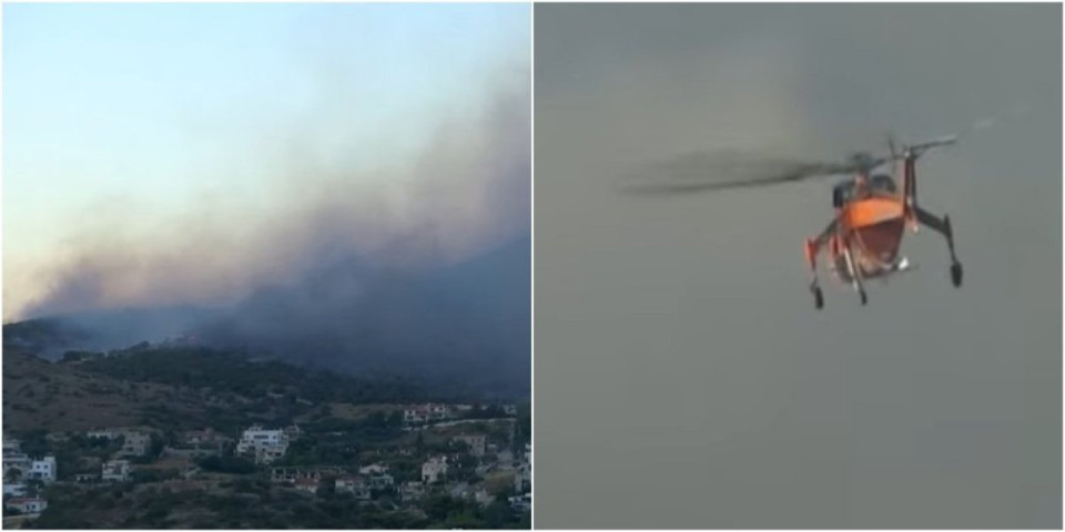 (VIDEO/FOTO) Požar stigao blizu Atine! Uništene kuće i automobili, zatvoren auto-put: Vatrenu stihiju raspiruje vetar!