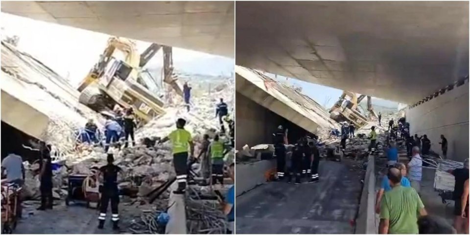 (VIDEO) Strava i užas! Srušio se most u Grčkoj, betonska konstrukcija pala na ljude!